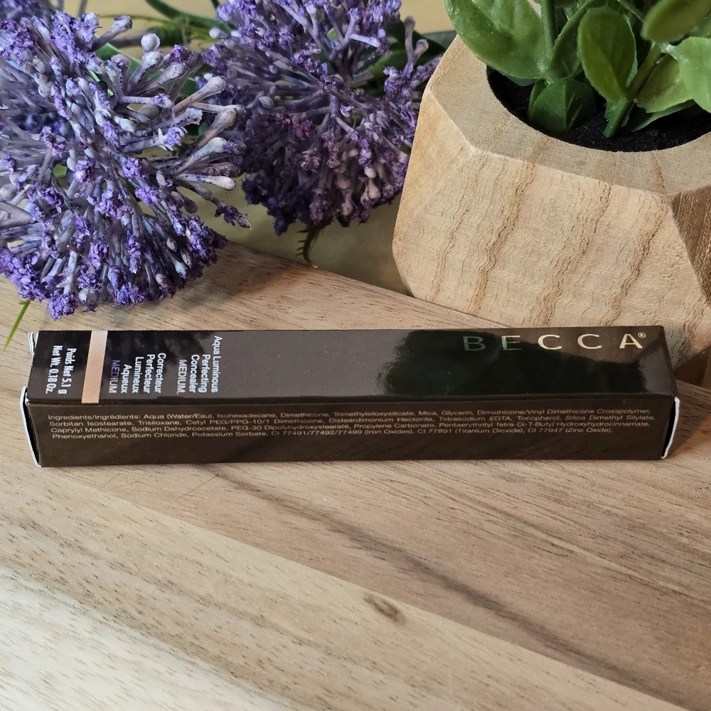 Becca Aqua Luminous Perfecting Full Coverage Concealer Shade Medium New